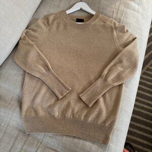 J. CREW Collection Italian Cashmere Crew Neck Pullover – Beige (Size M)